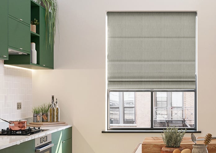 Atina (Blackout), Gainsboro - Motorised Roman Blind - Image 3